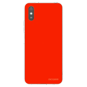 Picasee silikónový prehľadný obal pre Xiaomi Redmi 9A - Maranello Red