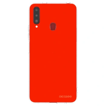 Picasee silikónový prehľadný obal pre Samsung Galaxy A20s - Maranello Red
