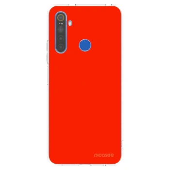 Picasee silikónový prehľadný obal pre Realme 5 - Maranello Red