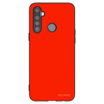 Picasee silikónový čierny obal pre Realme 5 - Maranello Red