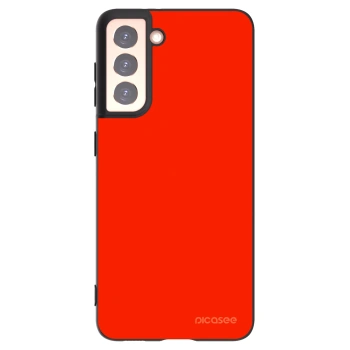 Picasee silikónový čierny obal pre Samsung Galaxy S21 5G G991B - Maranello Red