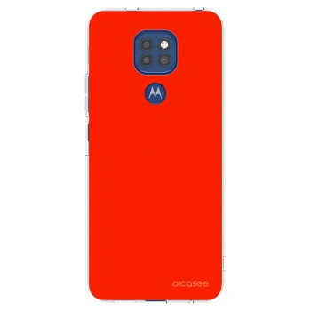 Picasee silikónový prehľadný obal pre Motorola Moto G9 Play - Maranello Red