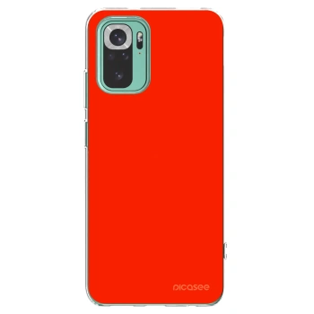 Picasee silikónový prehľadný obal pre Xiaomi Redmi Note 10 Pro - Maranello Red