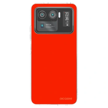 Picasee silikónový prehľadný obal pre Xiaomi Mi 11 Ultra - Maranello Red