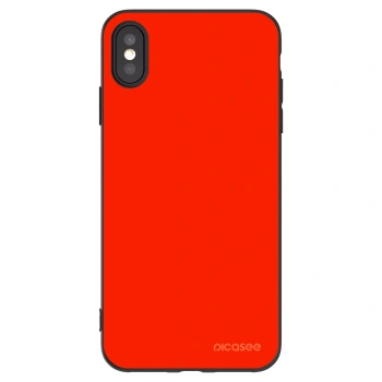 Picasee silikónový čierny obal pre Apple iPhone XS Max - Maranello Red