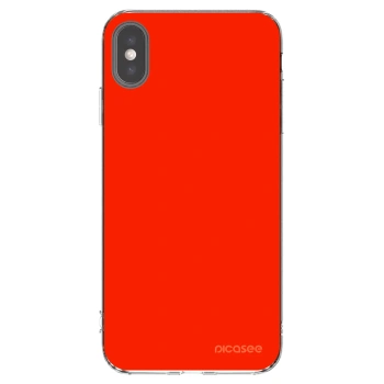 Picasee silikónový prehľadný obal pre Apple iPhone XS Max - Maranello Red