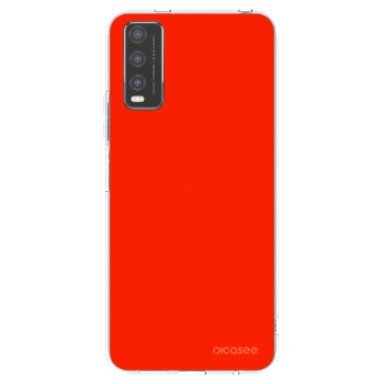 Picasee silikónový prehľadný obal pre Vivo Y20s - Maranello Red