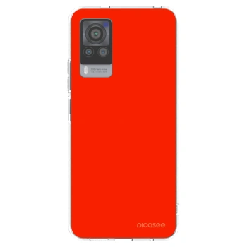 Picasee silikónový prehľadný obal pre Vivo X60 Pro 5G - Maranello Red