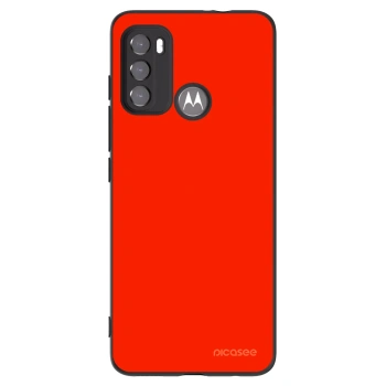 Picasee silikónový čierny obal pre Motorola Moto G60 - Maranello Red