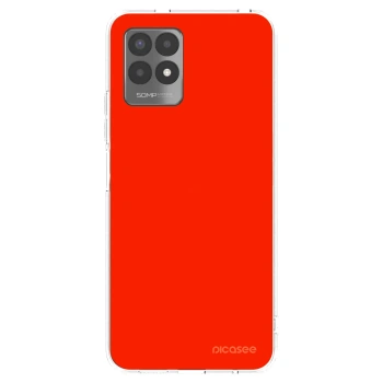 Picasee silikónový prehľadný obal pre Realme 8i - Maranello Red