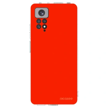 Picasee silikónový prehľadný obal pre Xiaomi Redmi Note 11 - Maranello Red