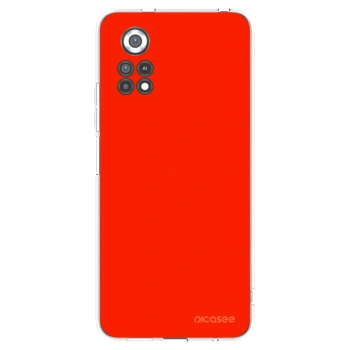 Picasee silikónový prehľadný obal pre Xiaomi Poco X4 Pro 5G - Maranello Red