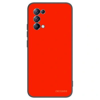 Picasee silikónový čierny obal pre OPPO A16s - Maranello Red