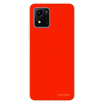 Picasee silikónový prehľadný obal pre Vivo Y01 - Maranello Red
