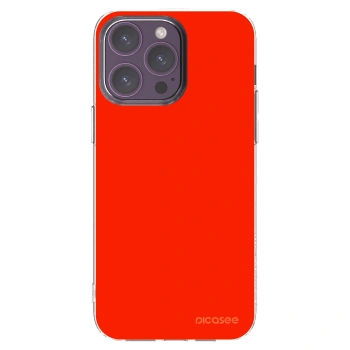 Picasee silikónový prehľadný obal pre Apple iPhone 14 Pro Max - Maranello Red