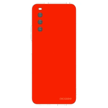 Picasee silikónový prehľadný obal pre Sony Xperia 10 IV 5G - Maranello Red