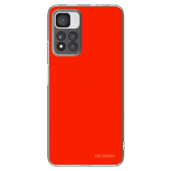 Picasee silikónový prehľadný obal pre Xiaomi Redmi Note 11 Pro+ 5G - Maranello Red