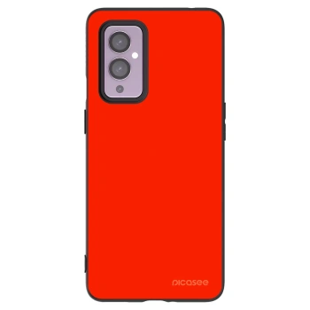 Picasee silikónový čierny obal pre OnePlus 9 - Maranello Red