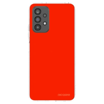 Picasee silikónový prehľadný obal pre Samsung Galaxy A73 5G - Maranello Red