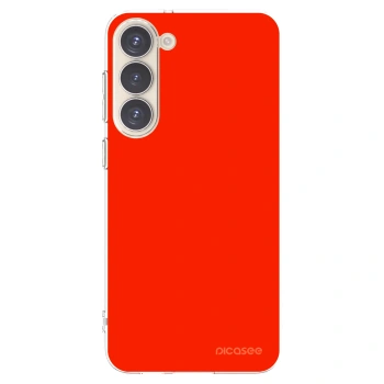 Picasee silikónový prehľadný obal pre Samsung Galaxy S23+ 5G - Maranello Red