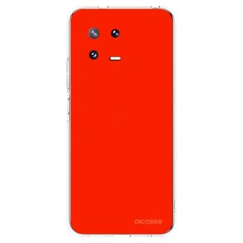 Picasee silikónový prehľadný obal pre Xiaomi 13 Pro - Maranello Red
