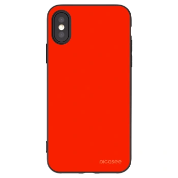Picasee silikónový čierny obal pre Apple iPhone X/XS - Maranello Red