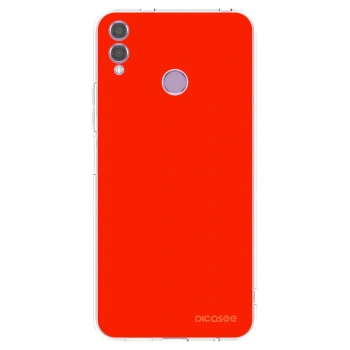 Picasee silikónový prehľadný obal pre Honor 8X - Maranello Red