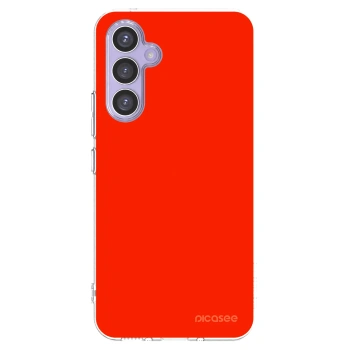 Picasee silikónový prehľadný obal pre Samsung Galaxy A54 5G A546B - Maranello Red