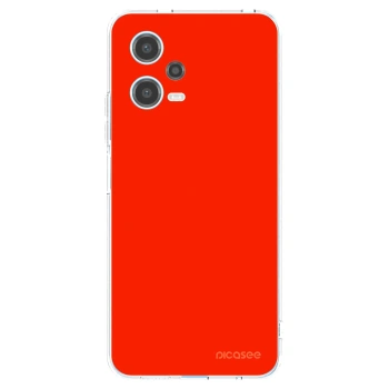 Picasee silikónový prehľadný obal pre Xiaomi Redmi Note 12 5G - Maranello Red