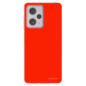 Picasee silikónový prehľadný obal pre Xiaomi Redmi Note 12 Pro+ 5G - Maranello Red