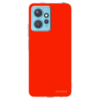 Picasee silikónový prehľadný obal pre Xiaomi Redmi Note 12 4G - Maranello Red