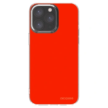 Picasee silikónový prehľadný obal pre Apple iPhone 15 Pro Max - Maranello Red