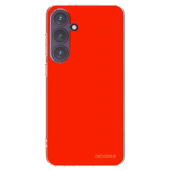 Picasee silikónový prehľadný obal pre Samsung Galaxy S24+ S926B 5G - Maranello Red