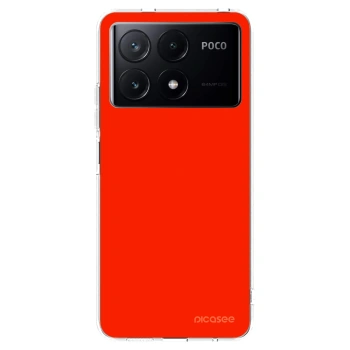 Picasee silikónový prehľadný obal pre Xiaomi Poco X6 Pro - Maranello Red