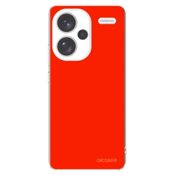 Picasee silikónový prehľadný obal pre Xiaomi Redmi Note 13 Pro+ 5G - Maranello Red