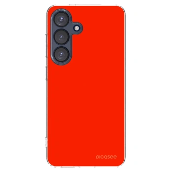 Picasee silikónový prehľadný obal pre Samsung Galaxy S25 5G - Maranello Red