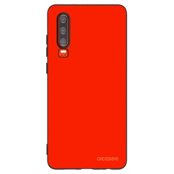 Picasee silikónový čierny obal pre Huawei P30 - Maranello Red
