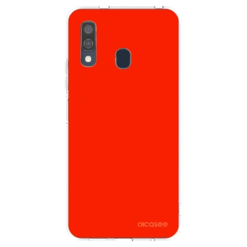 Picasee silikónový prehľadný obal pre Samsung Galaxy A40 A405F - Maranello Red