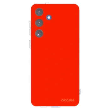 Picasee silikónový prehľadný obal pre Samsung Galaxy S25 FE 5G - Maranello Red