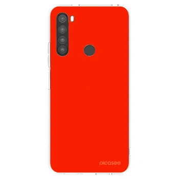 Picasee silikónový prehľadný obal pre Xiaomi Redmi Note 8 - Maranello Red