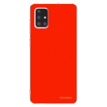 Picasee silikónový prehľadný obal pre Samsung Galaxy A71 A715F - Maranello Red