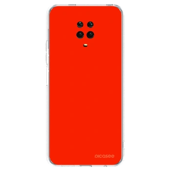 Picasee silikónový prehľadný obal pre Xiaomi Redmi Note 9S - Maranello Red