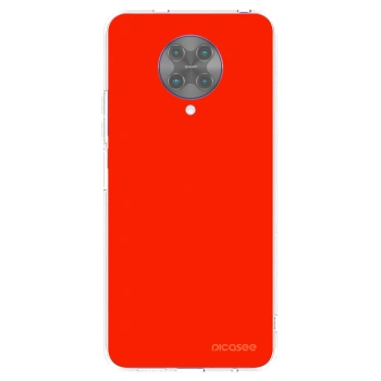 Picasee silikónový prehľadný obal pre Xiaomi Poco F2 Pro - Maranello Red