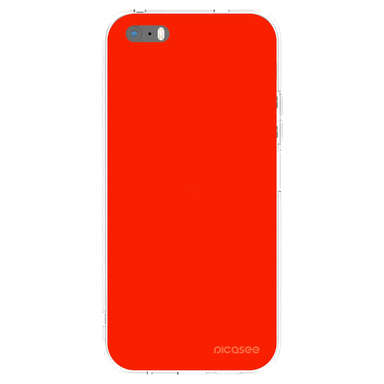 Picasee silikónový prehľadný obal pre Apple iPhone 5/5S/SE - Maranello Red