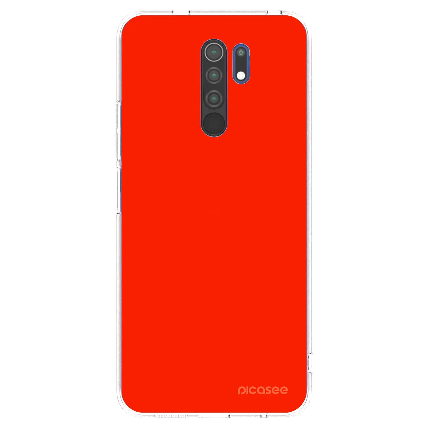 Picasee silikónový prehľadný obal pre Xiaomi Redmi 9 - Maranello Red