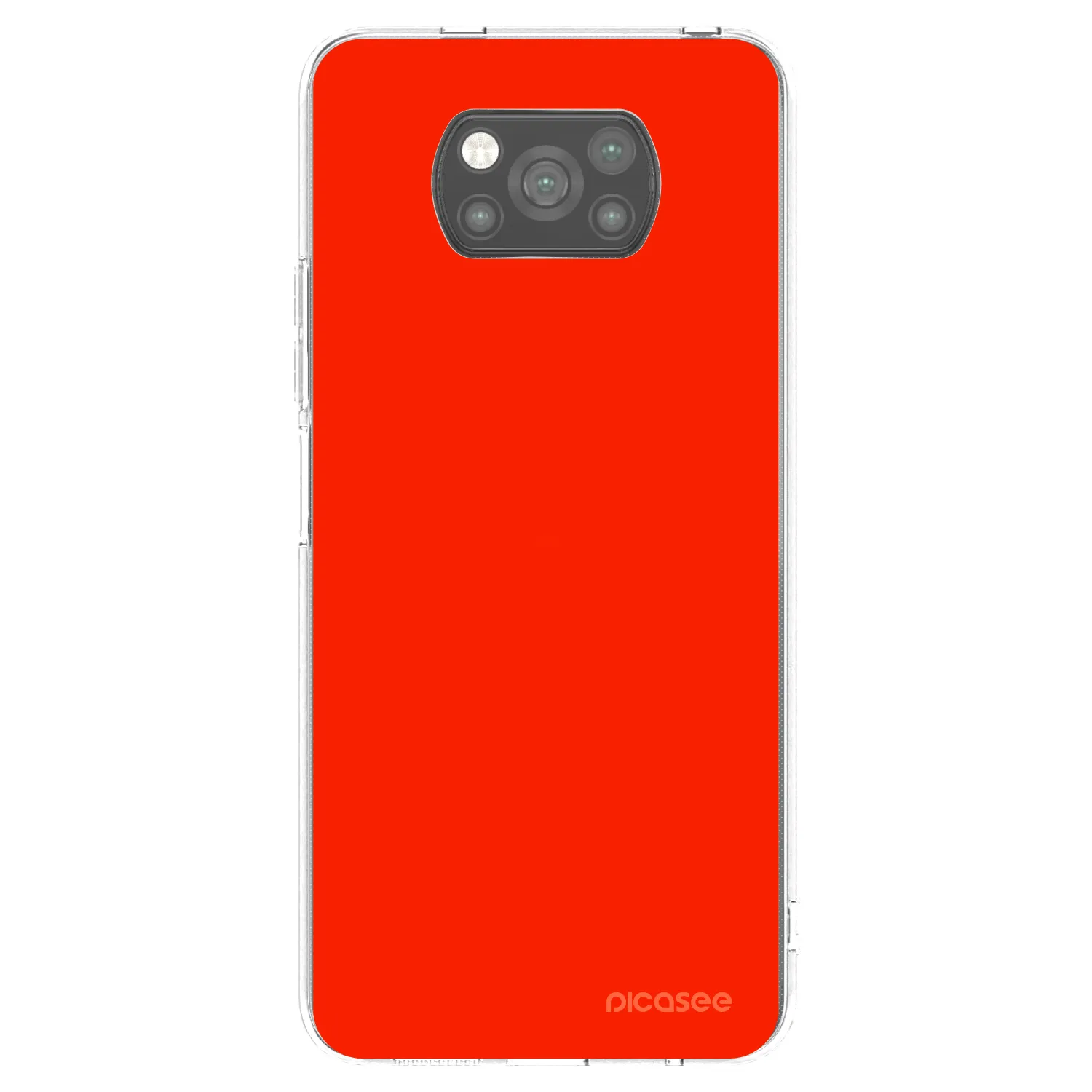 Picasee silikónový čierny obal pre Xiaomi Poco X3 - Maranello Red