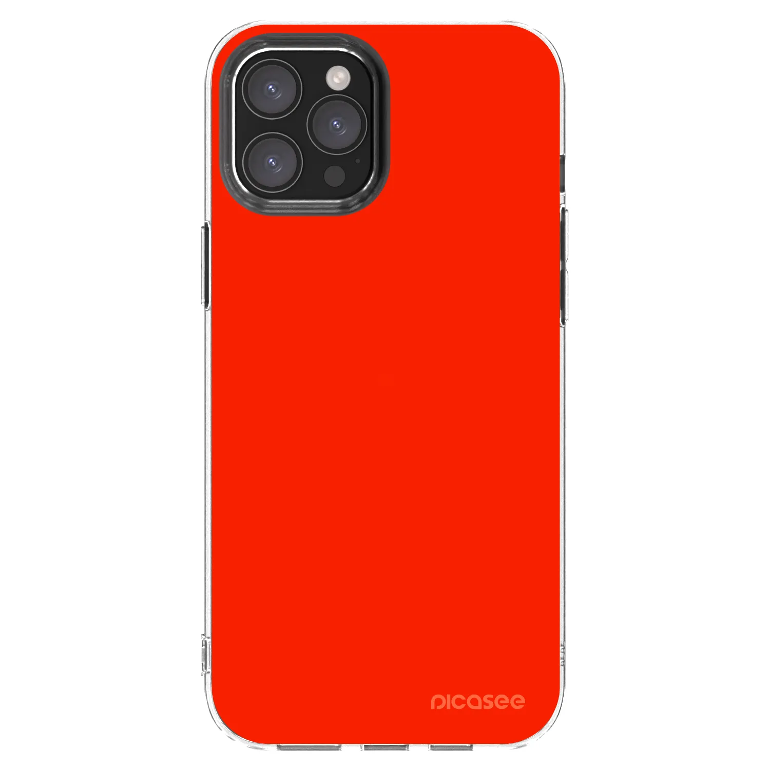 Picasee silikónový prehľadný obal pre Apple iPhone 12 Pro Max - Maranello Red