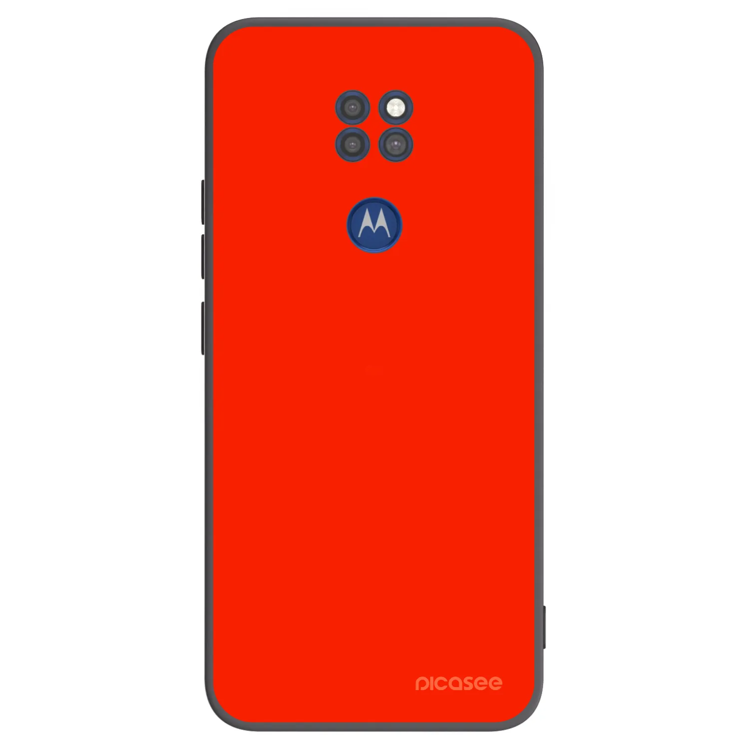 Picasee silikónový čierny obal pre Motorola Moto G9 Play - Maranello Red