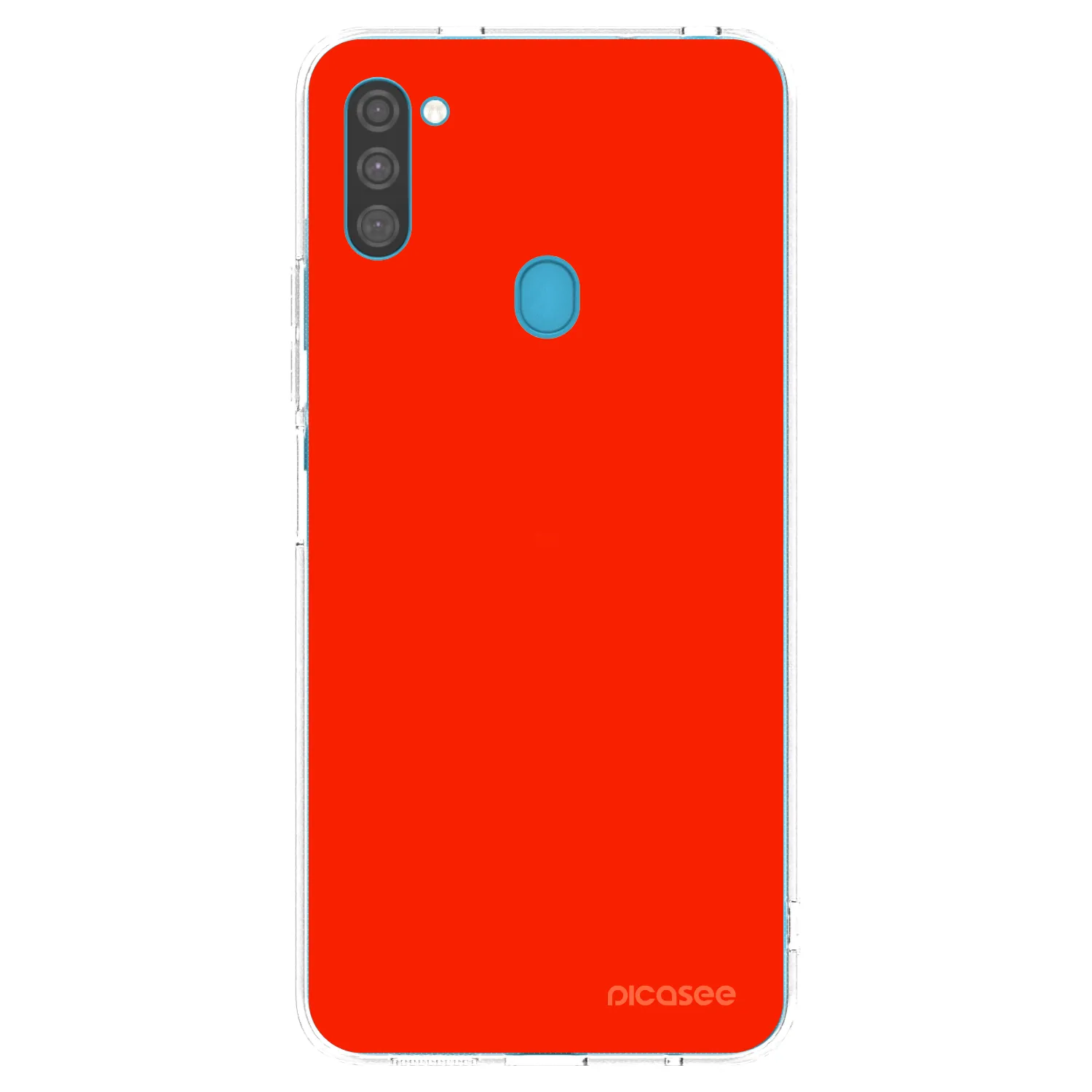 Picasee silikónový prehľadný obal pre Samsung Galaxy M11 - Maranello Red
