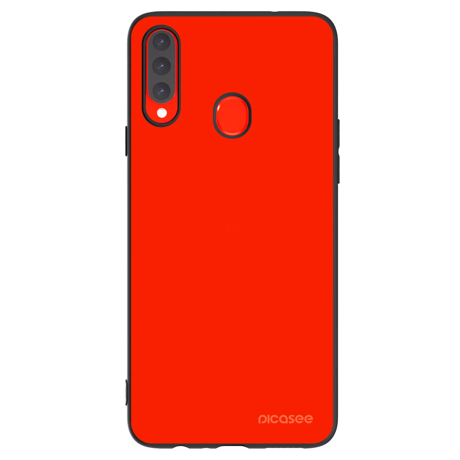 Picasee silikónový čierny obal pre Samsung Galaxy A20s - Maranello Red